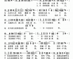 妈妈你能听见吗高岩词刘耀武曲妈妈你能听见吗高岩词 刘耀武曲简谱