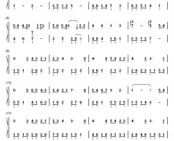 我不愿让你一个人钢琴简谱-数字双手-五月天