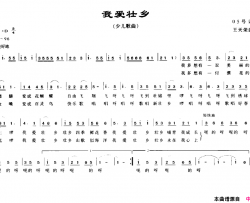 我爱壮乡05号词王天荣曲我爱壮乡05号词 王天荣曲简谱