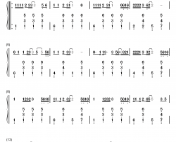 吻别钢琴简谱-数字双手-张学友