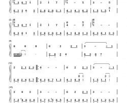 相思钢琴简谱-数字双手-毛阿敏