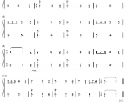 旋转木马钢琴简谱-数字双手-汤普森