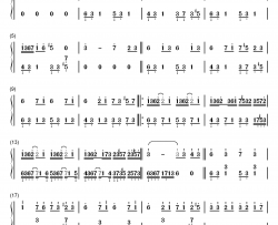 消失の音符钢琴简谱-数字双手-SilverRay