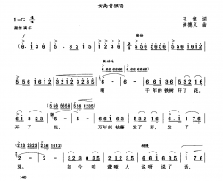 千年的铁树开了花王淖词尚德义曲简谱-孙家馨演唱-王淖/尚德义词曲