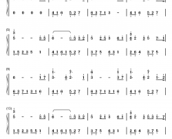 街道的寂寞钢琴简谱-数字双手-石进