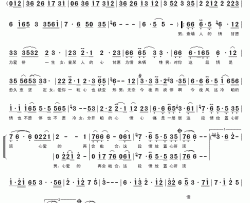 男人情女人心简谱-闽南语演唱龙千玉、袁小迪-