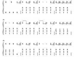 诺尔玛进行曲钢琴简谱-数字双手-贝利尼