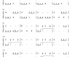 不痛钢琴简谱-数字双手-樊凡