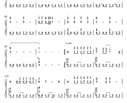 I'm here钢琴简谱-数字双手-田口宏子