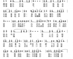 吴起，我心中的眷恋简谱