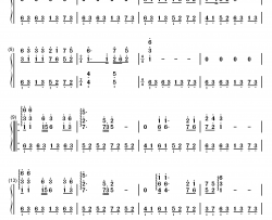 天也不懂情钢琴简谱-数字双手-飞鹰三姝