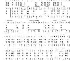 党啊！我的母亲二重唱简谱-徐存清演唱-陈福利/徐存清词曲