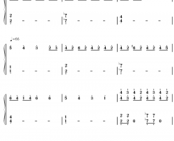 空之爵迹钢琴简谱-数字双手-未知