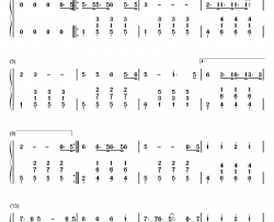 左手右手钢琴简谱-数字双手-杨沛宜