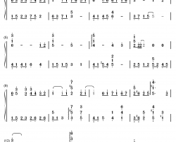 心底的颜色钢琴简谱-数字双手-Project Lights