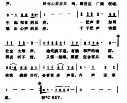 一把声音简谱-关正杰演唱