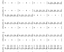 魔法密林钢琴简谱-数字双手-Maple Story