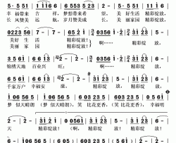 精彩绽放简谱(歌词)-车晓菲演唱-秋叶起舞记谱上传