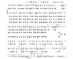 天耀中华祖国颂歌100首简谱-姚贝娜演唱-何沐阳/何沐阳词曲