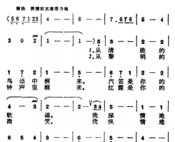 祖国啊，早晨好简谱
