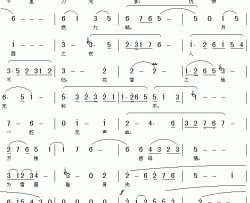 重整河山待后生《四世同堂》主题歌---可听简谱