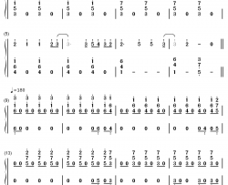 抖音最火英语歌曲串烧钢琴简谱-数字双手-Various Artists