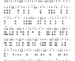 军人的爱简谱-王璐演唱-刘少华/郭鼎立词曲