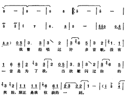 邓丽君演唱金曲：唱歌的人简谱-庄奴词/汤尼曲