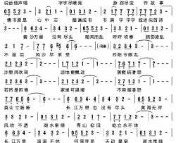 黄沙万里简谱-徐小帆演唱-叶汉良/五轮真弓词曲