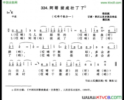 阿哥拔成壮丁了简谱