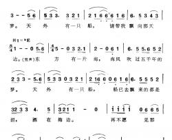 东方有一片海简谱-电视连续剧《北洋水师》主题歌