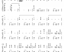 炉心融解钢琴简谱-数字双手-eva家族