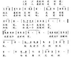 我的家孙培和词文川曲我的家孙培和词 文川曲简谱