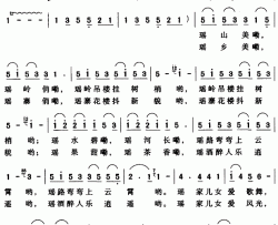 感恩简谱-熙明朝鲁词 常俊杰曲常思思-