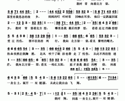 望北方李贵平赵真词赵真曲望北方李贵平 赵真 词 赵真曲简谱