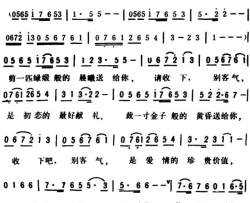 馈赠简谱