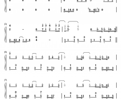 张三的歌钢琴简谱-数字双手-蔡琴