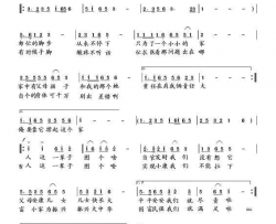 人这辈子图个啥向邦瑜声、视频版简谱-向邦瑜演唱-刘岐山/向邦瑜词曲
