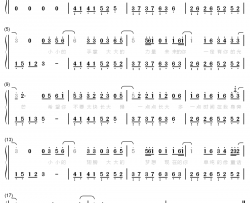 陪你长大钢琴简谱-数字双手-大攀