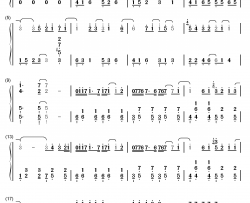 告白气球钢琴简谱-数字双手-周杰伦