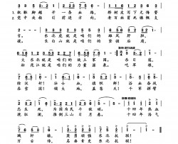 东北抗联颂领唱合唱旋律谱简谱