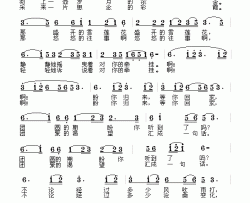 等你回家简谱-思雨演唱