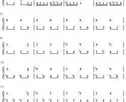 Unintended钢琴简谱-数字双手-Muse