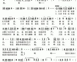 啊！我的大别山简谱(歌词)-周磊演唱-秋叶起舞记谱上传