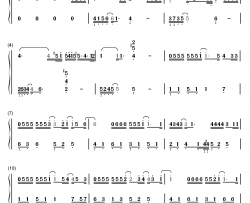 我可以忘记你钢琴简谱-数字双手-张碧晨