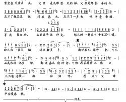 父亲简谱-降央卓玛演唱-小雨制谱