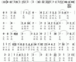 把闯荡变成浪漫之旅简谱-孙先锋词/村夫曲