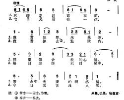 监狱怨简谱-台湾民歌