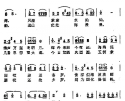 海恋敏杰词晓丹曲海恋敏杰词 晓丹曲简谱-马太萱演唱-敏杰/晓丹词曲