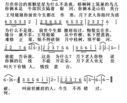 月下老人你快说简谱-洪昌演唱-洪昌/洪昌词曲